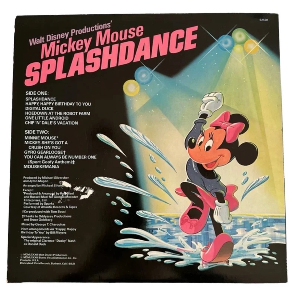 Vintage Walt Disney Production’s Mickey Mouse 1983 Splashdance Great Condition - Picture 2 of 9